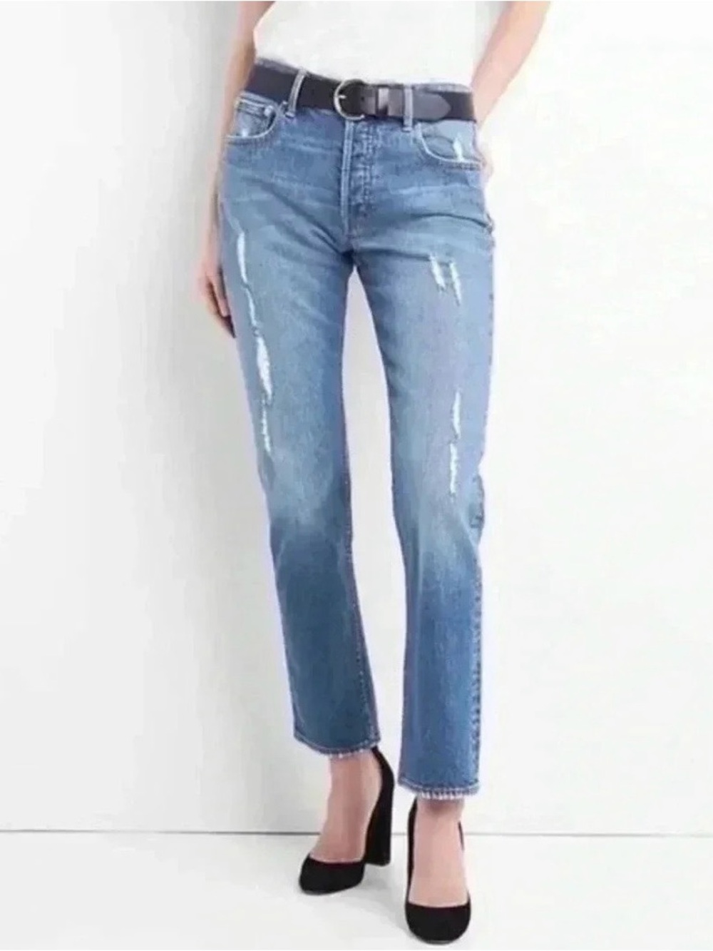 Gap Cone Denim Distressed 100% Cotton Jeans Sz 30
